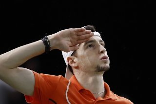 Ugo Humbert jouera dimanche sa première finale en Masters 1000 KEYSTONE/EPA/YOAN VALAT
